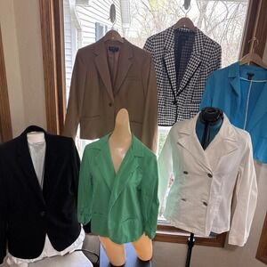 Jones New York Houndstooth Donna Moore Coldwater Blazer Jacket XL Lot Of 6 CK ND